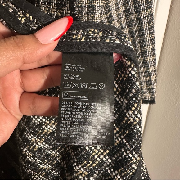 H&M Black and White tweeted Blazer - Picture 5 of 7